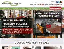 Tablet Screenshot of expertgasket.com